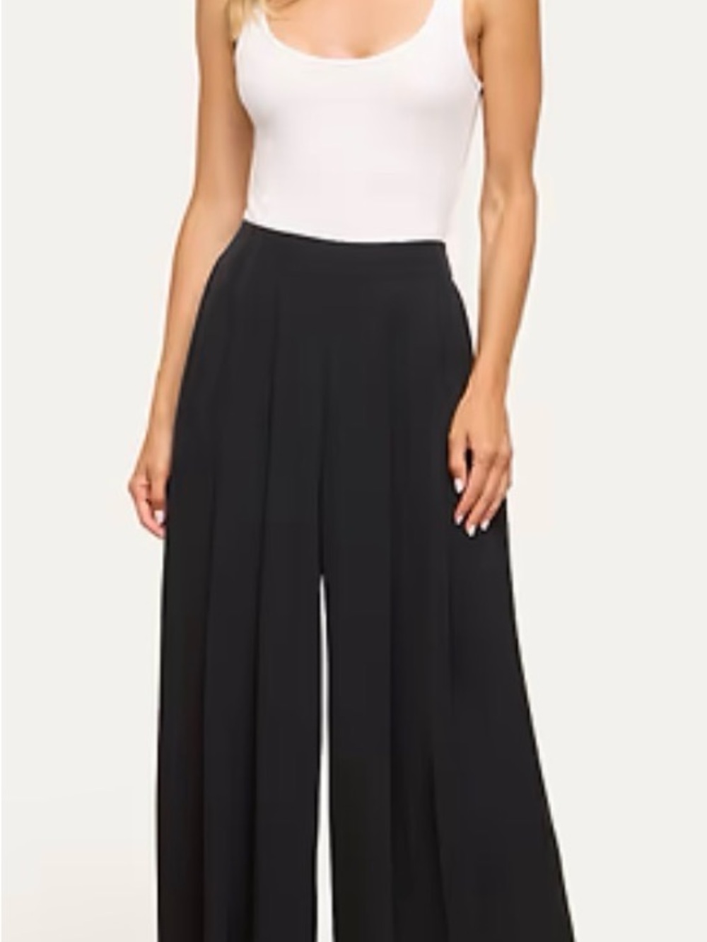 L'AGENCE Black Wide-Leg Palazzo Pants